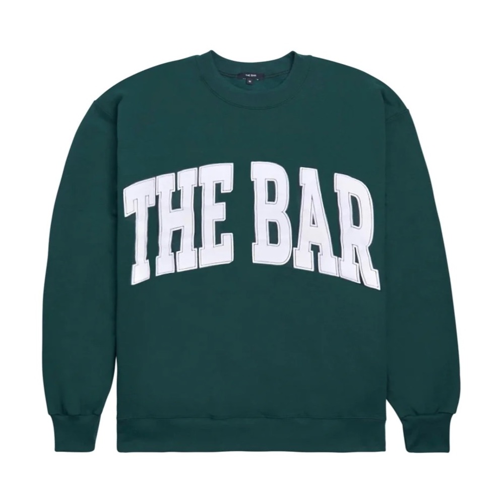 THE BAR SWEATSHIRT in HUNTER GREEN
